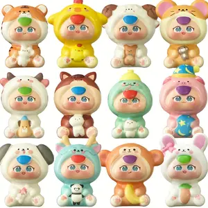 24PCS Cute animal Squishy Toys Set, Easter Party Supplies, Soft Fidgets Toys for Kids, Party Favors for Kids, Goodie Bag Stuffers, Classroom Prize，End of Year Student Gifts From Teacher-Random Style