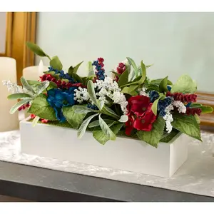 Red, White and Blue Rectangular Centerpiece by Valerie
