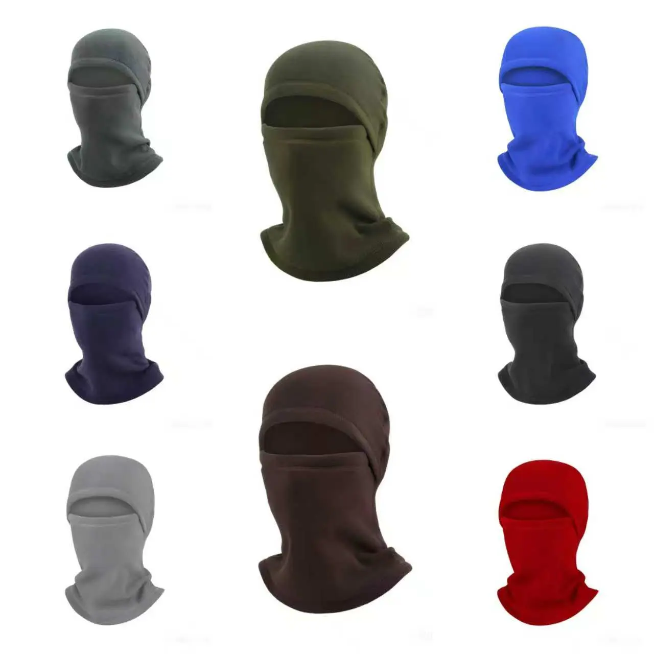 Adults' Winter Fleece Balaclava Face Cover - Windproof, Warm Protective Gear for Motorcycle Riding, Outdoor Activities