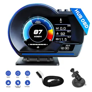 HUD OBD2+GPS Car Head Up Digital Display Speedometer KM/H MPH Overspeed Alarm、dashboard、automotive