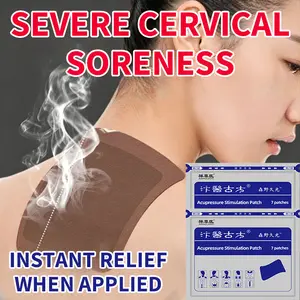 Cervical pain patch, relieves neck soreness, cervical stiffness, headache and nausea caused by nerve compression, as well as soreness, distension and numb hands.
