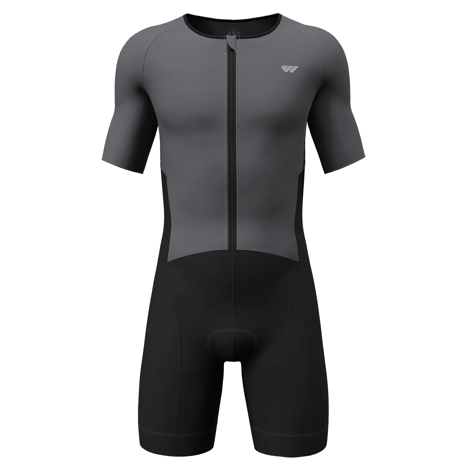Wulibike Men's Triathlon Suit - Short Sleeve Padded Athletic Activewear, Workout Sportswear, Sports Top with Breathable Quick-Drying Fabric for Triathlon Races (Dry Cycling Suit, Jersey and Shorts Set), Dry Men's Cycling Suits