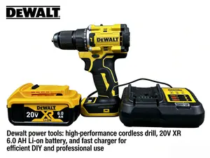 DEWALT DCD805 20V MAX XR Brushless Cordless Drill Kit | 6.0Ah Battery + Fast Charger Included! High-Performance for DIY & Professional Construction Work. Shop Now!