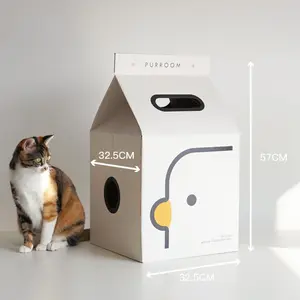 Lay Flat Cat Scratching Board, Durable Corrugated Cardboard Cat Litter Wear Protection Sofa Cat Toy, High Quality and Long Lasting Cat Play Mat