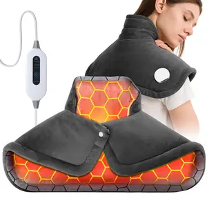 Neck Heating Pad for Neck Shoulders and Back with 3 Temperature Levels 2-Hour Auto-Off Fast Even Heating Universal Fit Perfect Birthday & Mother Days Gifts for Her Women Men Elderly 17"x23"