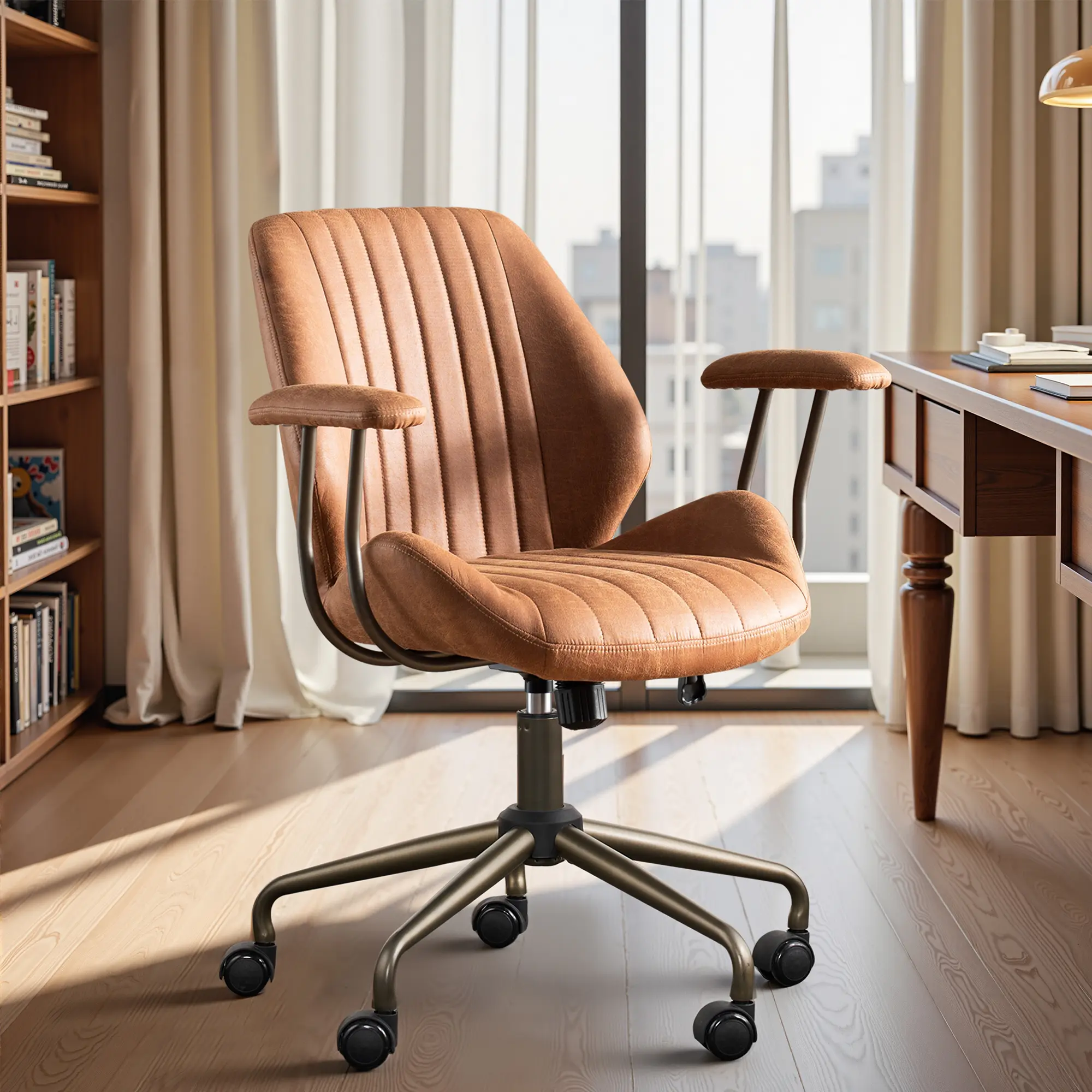 Mid Back Suede Light Brown