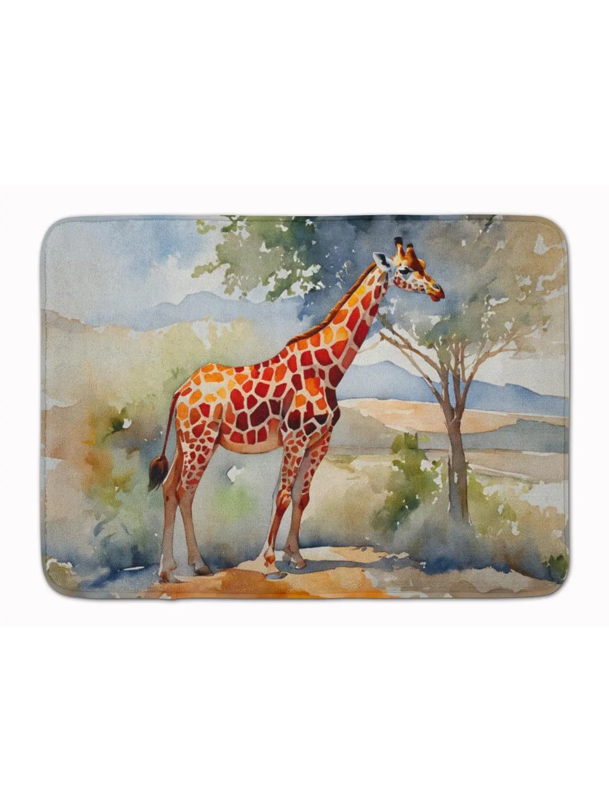 Carolines Treasures DAC2912RUG 19x27 in. Giraffe Memory Foam Kitchen Mat, Animal-Inspired, Art-Themed, Cozy, Cushioned Textile Rug for Household Use, Animal-Inspired Kitchen Rugs, Art-Themed Kitchen Rugs