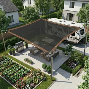 Blackout Cloth 90%  10x13ft Sun Shade Net with Grommets | Sunblock Netting Cover | for Patio Plants Greenhouse | Chicken Coop Kennel Porch Pergola | Garden Shade Vegetables | Outdoor Protection | UV Screen【SummerVibes】