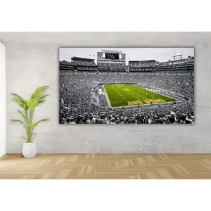 Lambeau Field Green Bay Wall Art,Lambeau Field Stadium ,Lambeau Field Game Day Poster,Green Bay Packer Stadium,Ready To Hang l Home Decoration Poster