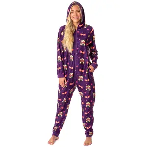 Harry Potter Womens' Wizarding World Luna Lovegood Glasses Chibi Footless Sleep Union Suit