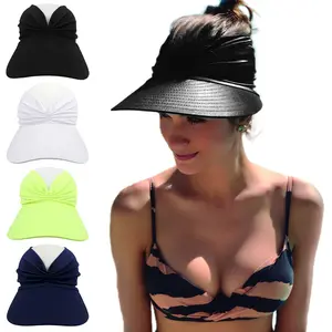 UPF 50+ UV Protection Wide Brim Sun Visor Hat For Women, High Ponytail Friendly Design, Lightweight Cap Suitable For Beach, Golf, Summer Daily Casual Use And Birthday Gift