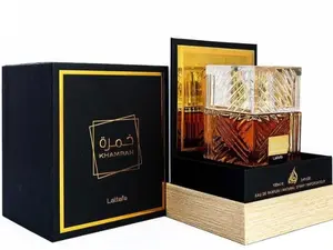 Lattafa Khamara UNI Sex Fragrance, Aromatic Spicy Cinnamon Nutmeg Bergamot Scent with Fruity Notes of Dates Praline Tuberose Mahonial and Vanilla Wood Finish, Chemical-Free and Safe for Daily Use