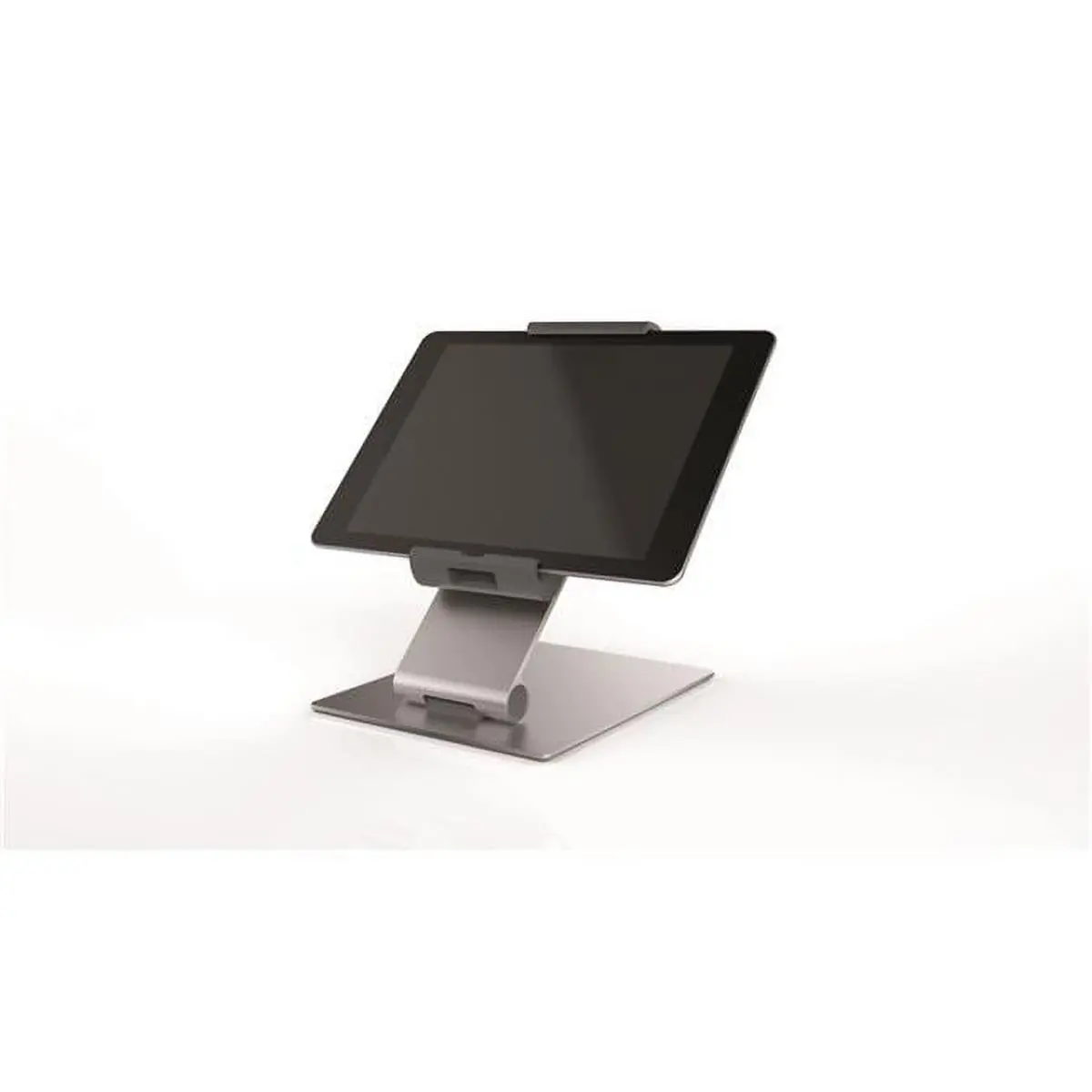 212 MAIN Durable Flexible Tablet Holder Stand - Silver Steel Desk Mount, Secure Anti-Theft Lock Accessory, Cable Outlet, Allen Key Included, TAA Compliant for 7"-13" Tablets, Action Cameras, Landscape Use, Electronics