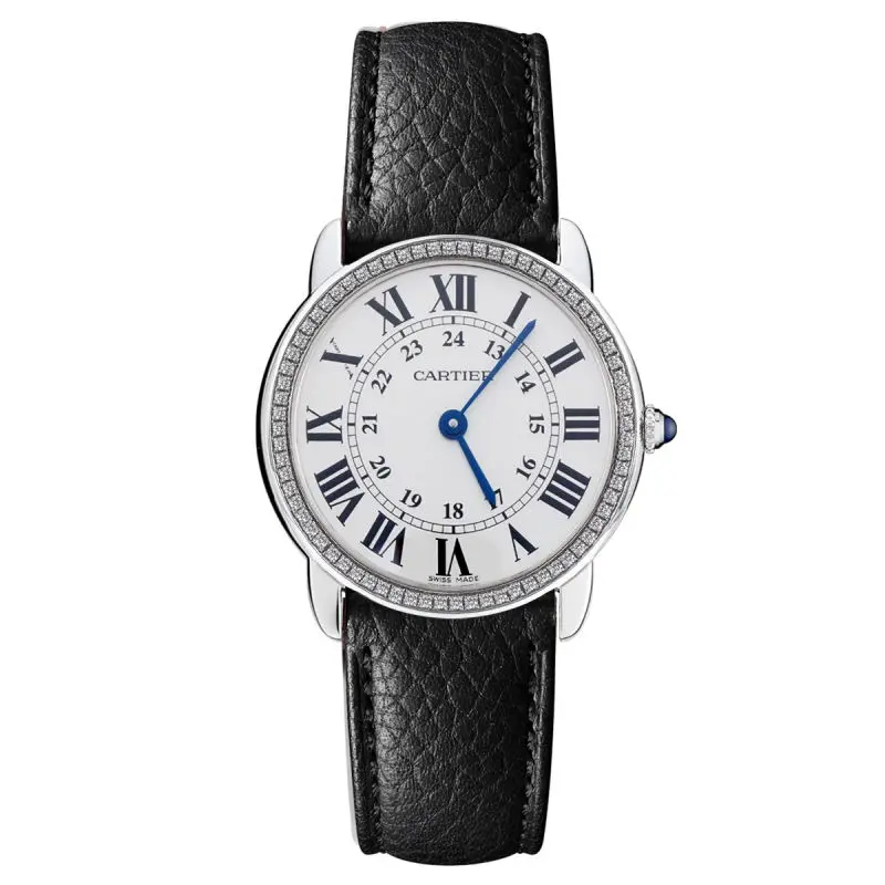 Cartier Ronde Must de Cartier 29mm Stainless Steel with Custom Diamond Bezel WHT030368