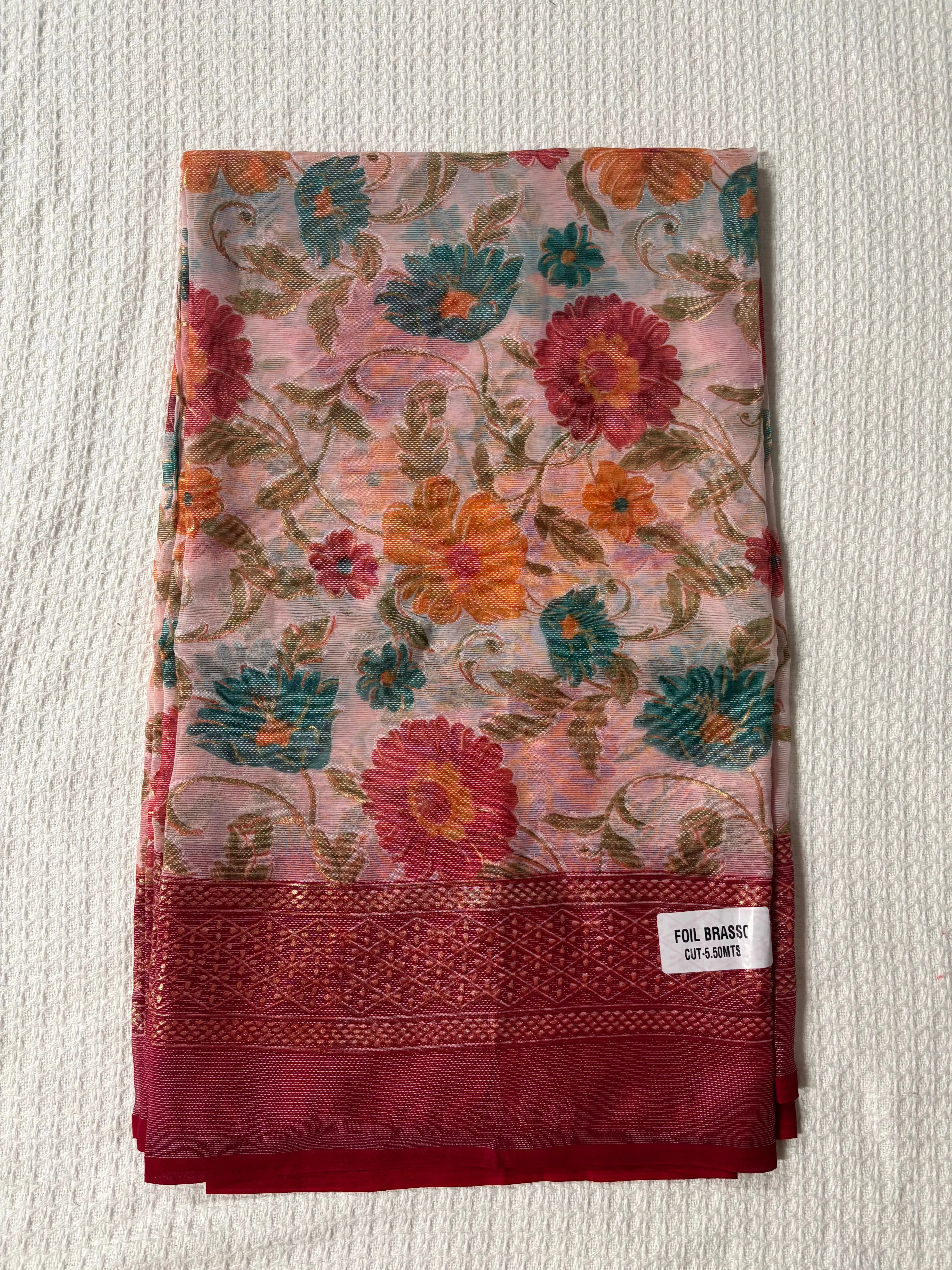 Brasso floral saree