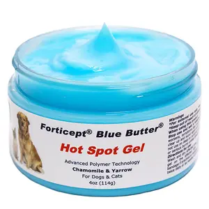 Forticept Blue Butter Skin care cream for dogs, Hot Spot Treatment for dogs, paw care 4 oz