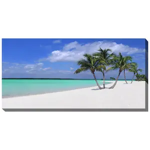 West of the Wind Outdoor Canvas Art Sugar Sand 48" x 24"