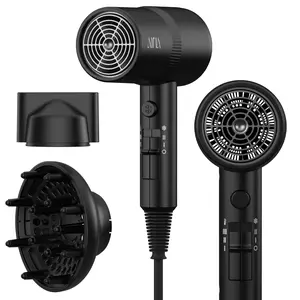 AINA Hair Dryer with Diffuser, Blow Dryer for Women | Advanced Ionic Technology, Ceramic Coating | Cold Shot Features Turbo Heat for Fast Drying and Shine 110V/ALCI