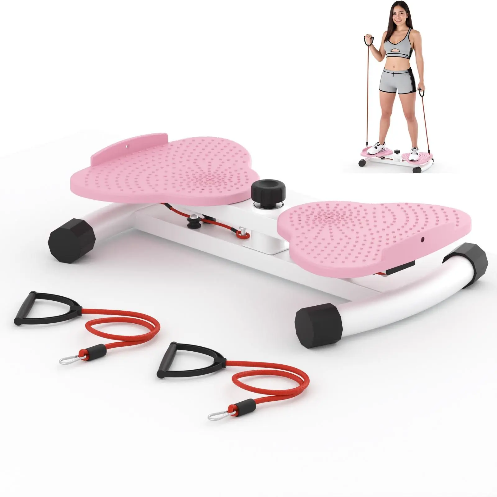 300 lbs Capacity Noiseless Waist Twister | Anti Slip Home Waist Sculptor | Core Trainer Twist Board for Daily Workout