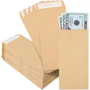 120 Self-Adhesive Cash Envelopes, 6.5x3.2 Inch Small Money Coin Storage Bags, 365 Day Savings Challenge, No Glue Needed, Style