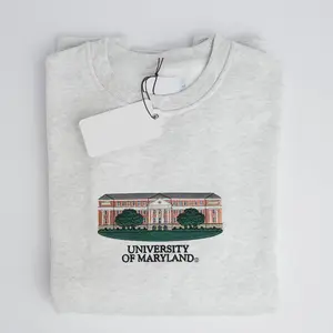Maryland University Embroidered Sweatshirt/Hoodie