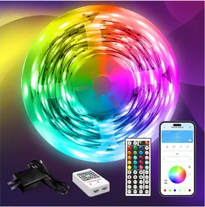 New Deal - LED Strip Lights 110ft, Smart Lighting Strips with App Remote Control, RGB Music Sync Color Changing Lights for Bedroom Kitchen Party Home Decor(1 Roll)