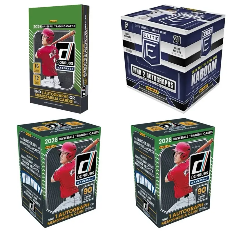 2026 Donruss Baseball PYT Break (BB26160) - 1 Elite Hobby Box, 1 Donruss Hobby Box, and 2 Donruss Blasters