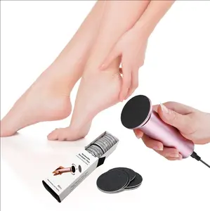 Electric Callus Remover for Feet Speed Adjustable Electric Foot File with 60pcs Replacement Sandpaper Discs Pro Pedicure Foot Filer Dead Dry Hard Skin Calluses Foot Grinder Manicure Nail Nail Care Set electric  callus