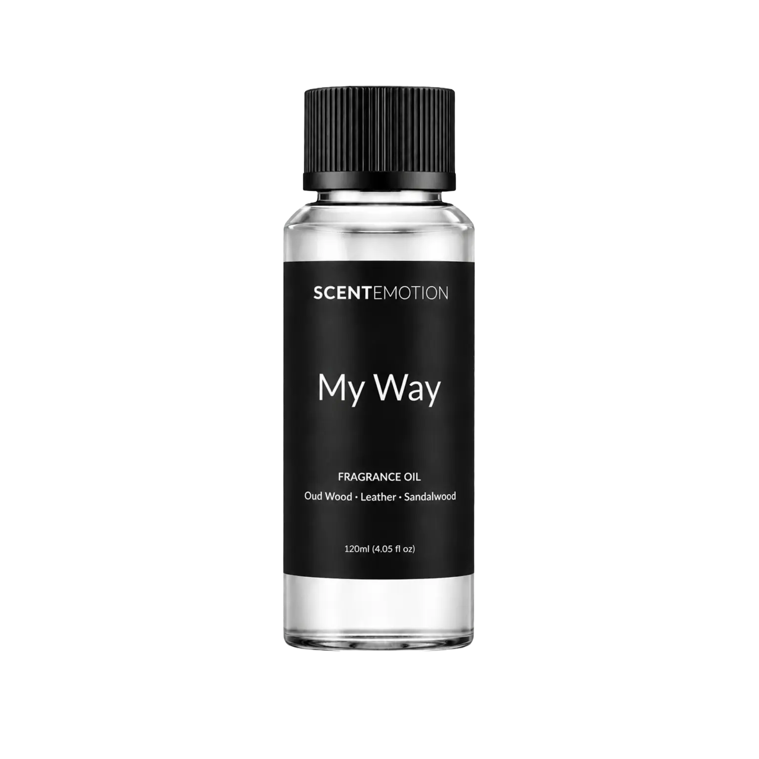 SCENTEMOTION My Way 120mL Diffuser Oil - Inspired by 1 Hotel Miami Beach, with Cardamom, Leather, Lemon, Iris Notes, Woody Aromatherapy Essential Oil Blend, Scent for Diffusers, Freshener, Home Fragrance Decor, Household Fragrance