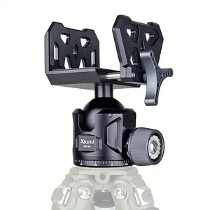High-Strength Aluminum Tripod Head, 35kg Load Capacity, 360-Degree Rotatable, Ideal for Outdoor Sports Clubs, Durable and Reliable