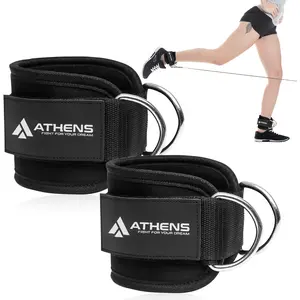 Ankle Straps for  Machine, Gym Ankle Cuff for Kickbacks,  Extensions, Glute Workouts, Booty  Abductors Exercise for Women and Men, Adjustable  Straps with Neoprene Padding