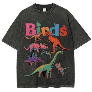 valentine shirts Birds Unisex Vintage Washed Shirt, Graphic Tee, Unisex Fashion, Full Color, Full Size, For Men, For Women