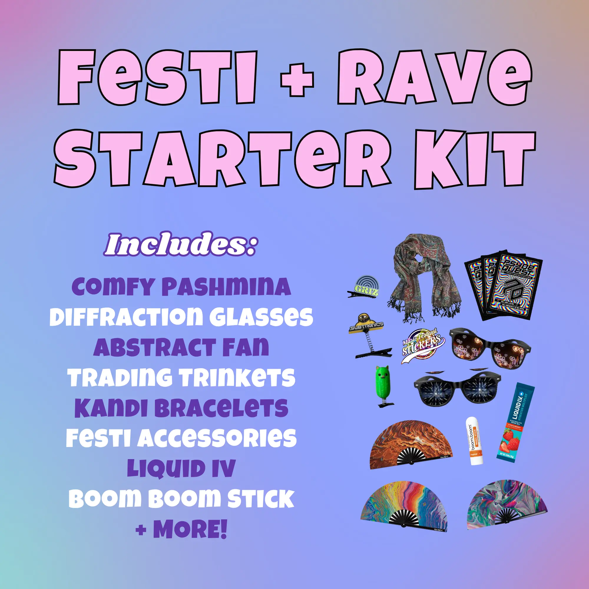 EDM Festival + Rave Starter Kit 