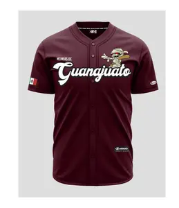 (MAROON) GUANAJUATO MOMIAS BASEBALL JERSEY