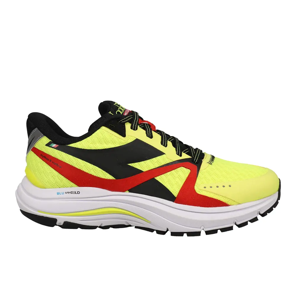 diadora Mens Mythos Blushield 8 Vortice Running Sneakers Shoes - Yellow