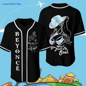 Renaissance World Tour Baseball Jersey / Soft Poly-Cotton / For Men & Fans / Renaissance Tour Jersey / Concert & Streetwear /  #RenaissanceTour #MensJersey #ConcertOutfit