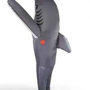 Inflatable Shark Costume, Large Shark Toy Suit, Party Fun Halloween Performance Wear, Role Play, Kids' Festival Dress-Up, Animal Costume