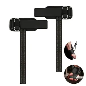 Wrist Straps for Weightlifting, Gym Lifting Straps with D Rings for Cable Machine,Weight Lifting Wrist Wraps for Men Women