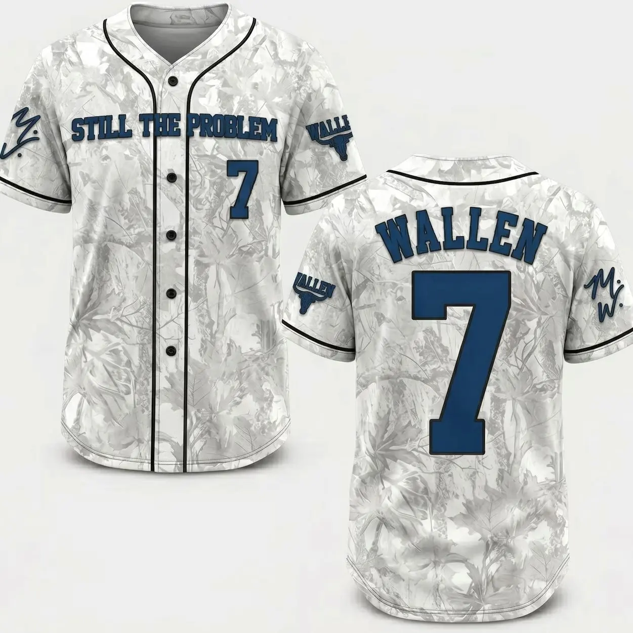 Wallen 2026 Tour Baseball Jersey - Still The Problem Edition Jersey Shirt 2
