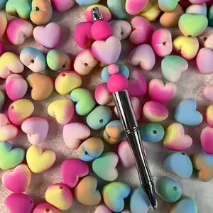 10pc of ombré acrylic heart