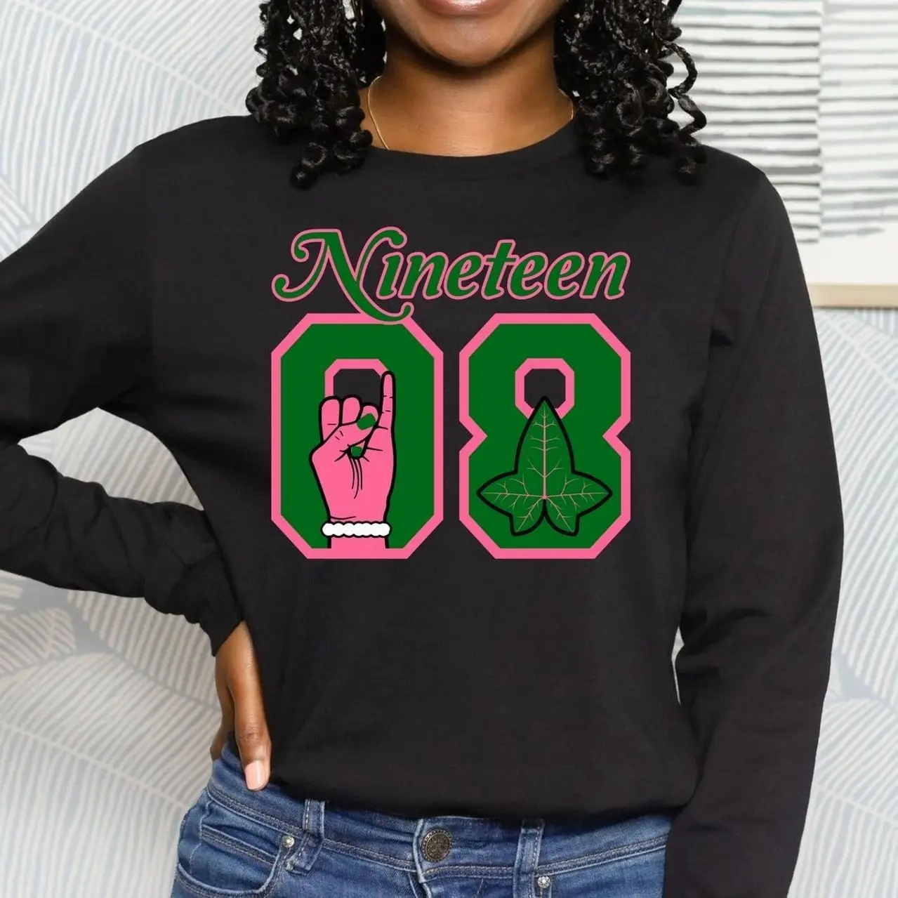Alpha Kappa Alpha Sweatshirt. AKA Sweatshirt. AKA 1908 Sorority Apparel.  AKAs, Alpha Women, Ivies.