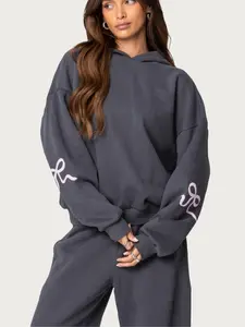 EDIKTED Bonney Bow Detail Hoodie