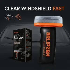Car Windshield Glass Oil Film Cleaner Wand, All-in-One Deep Cleaning Brush Kit for Rain Repellent Prep, Anti-Fog & Clear Vision Car Gadget, Outdoor Fun