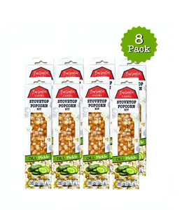 Burlington Farms Stovetop Kernels - Dill Pickle Seasoning - 8 Count