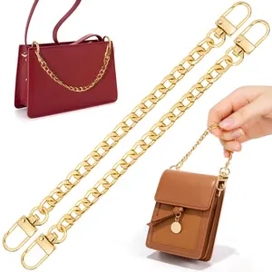 Purse Chains, 2PCS Strap Extender, Gold Belt Chain, Short Chain for Crossbody Bags, Handbags