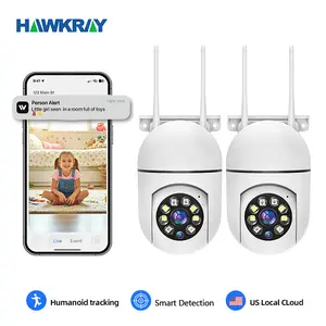 Hawkray Wireless WiFi Security Camera for Smartphones — Smart Remote Access, Full‑Color HD Night Vision, Two‑Way Audio, Motion Detection, Security System, Installation Plug‑In Monitoring