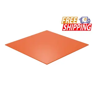 Acrylic Sheet - Orange Translucent 6% - 1/8 inch thick