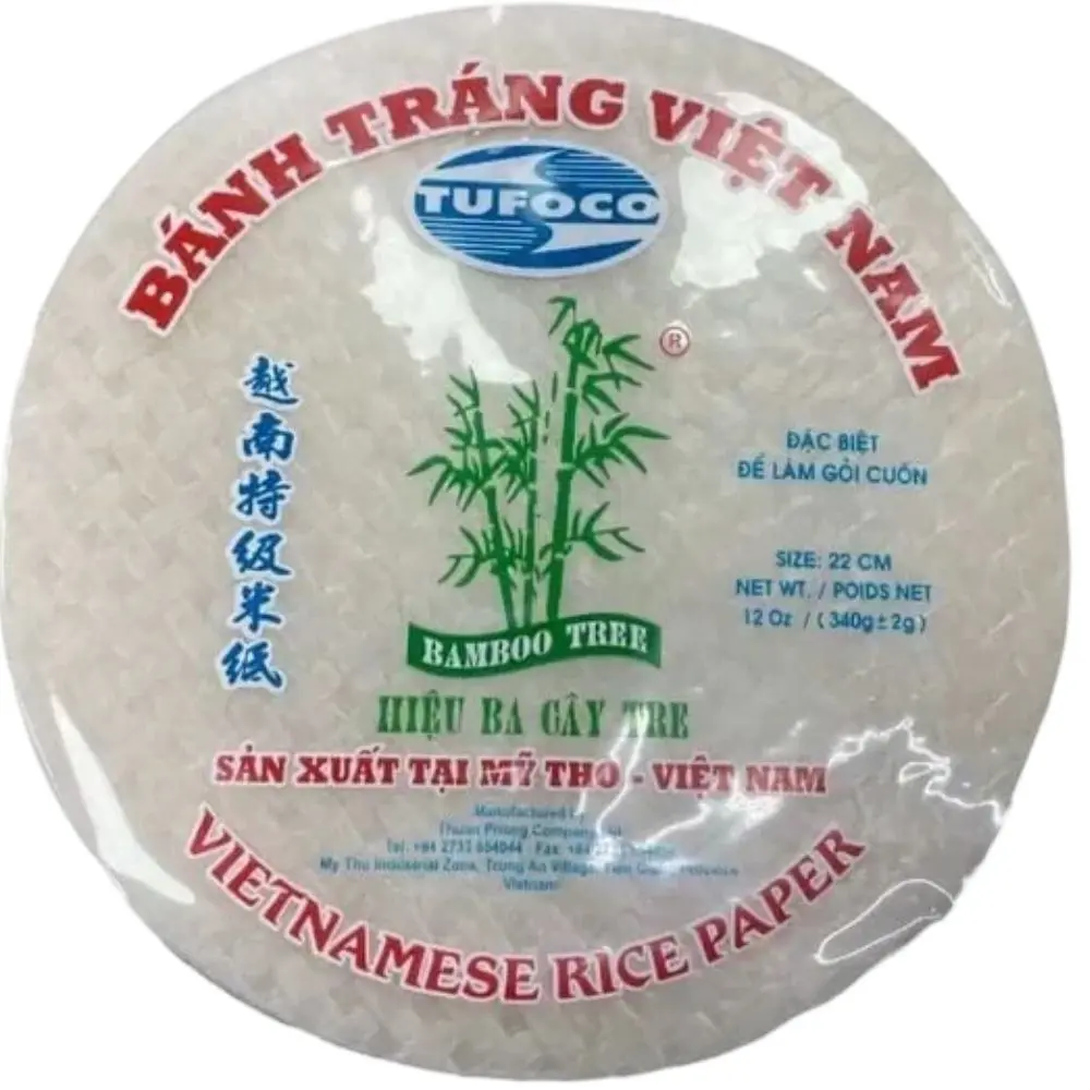 Bamboo Tree Spring Roll Rice Paper (Bánh Tráng) 22cm