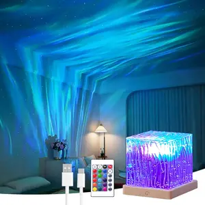 Arctic Light LED, Aurora Projector Lamp, USB Powered, 16 Dynamic Lighting Effects, Touch and Remote Control, Color Changing Ambiance, Home Decor