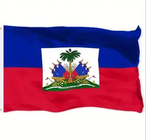 DRAPO HAITI  IS  HAITIAN FLAG Patriotic Bunting Home Decor Banner